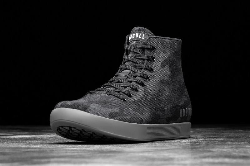 Nobull High-Top Night Camo Canvas Men's Trainers Camo | USA X1511Y